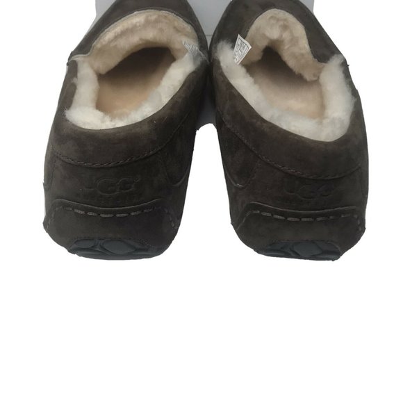 UGG Australia Ascot Brown Suede Slippers Sheep Sherling Fur Lining NWOB main image 11